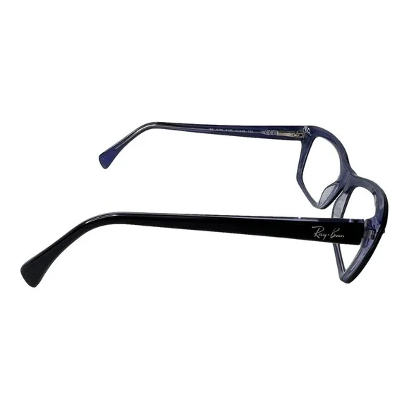 Ray Ban RB 5255 5190 Black And Transparent Purple Eyeglasses Frames 51[]16 H4192
